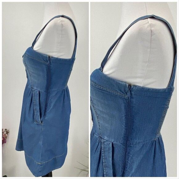Forever 21 Denim Sun Dress Small - Picture 2 of 6